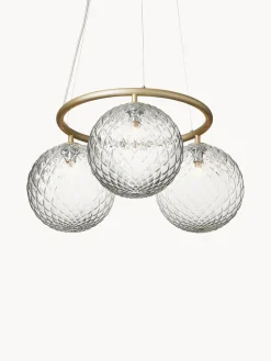 Best Nuura Suspension à boule de verre Miira Doré, transparent