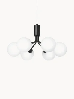 Online Nuura Suspension à boule de verre Apiales Noir, blanc