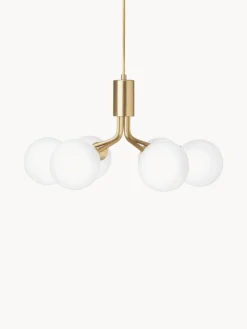 Hot Nuura Suspension à boule de verre Apiales Doré, blanc