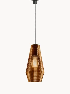 Discount Panzeri Suspension en verre teinté soufflé bouche Olivia Brun, translucide