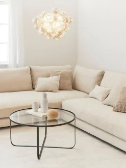 New By Rydens Suspension grappe en verre Gross Beige