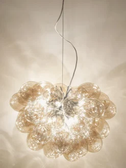 New By Rydens Suspension grappe en verre Gross Beige