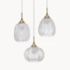 Clearance Nova Luce Suspension grappe en verre dépoli Vario