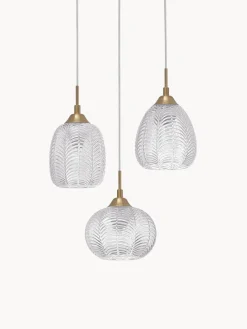 Clearance Nova Luce Suspension grappe en verre dépoli Vario