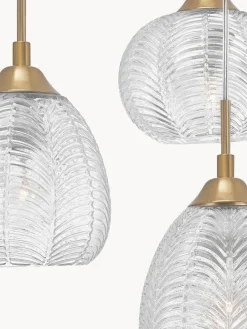 Clearance Nova Luce Suspension grappe en verre dépoli Vario