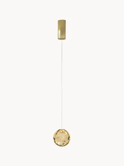 Fashion Panzeri Suspension LED artisanale en verre teinté Murané