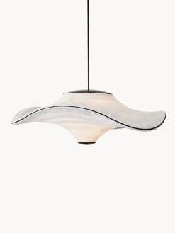 Clearance Made By Hand Suspension LED en fibres naturelles Flying Blanc