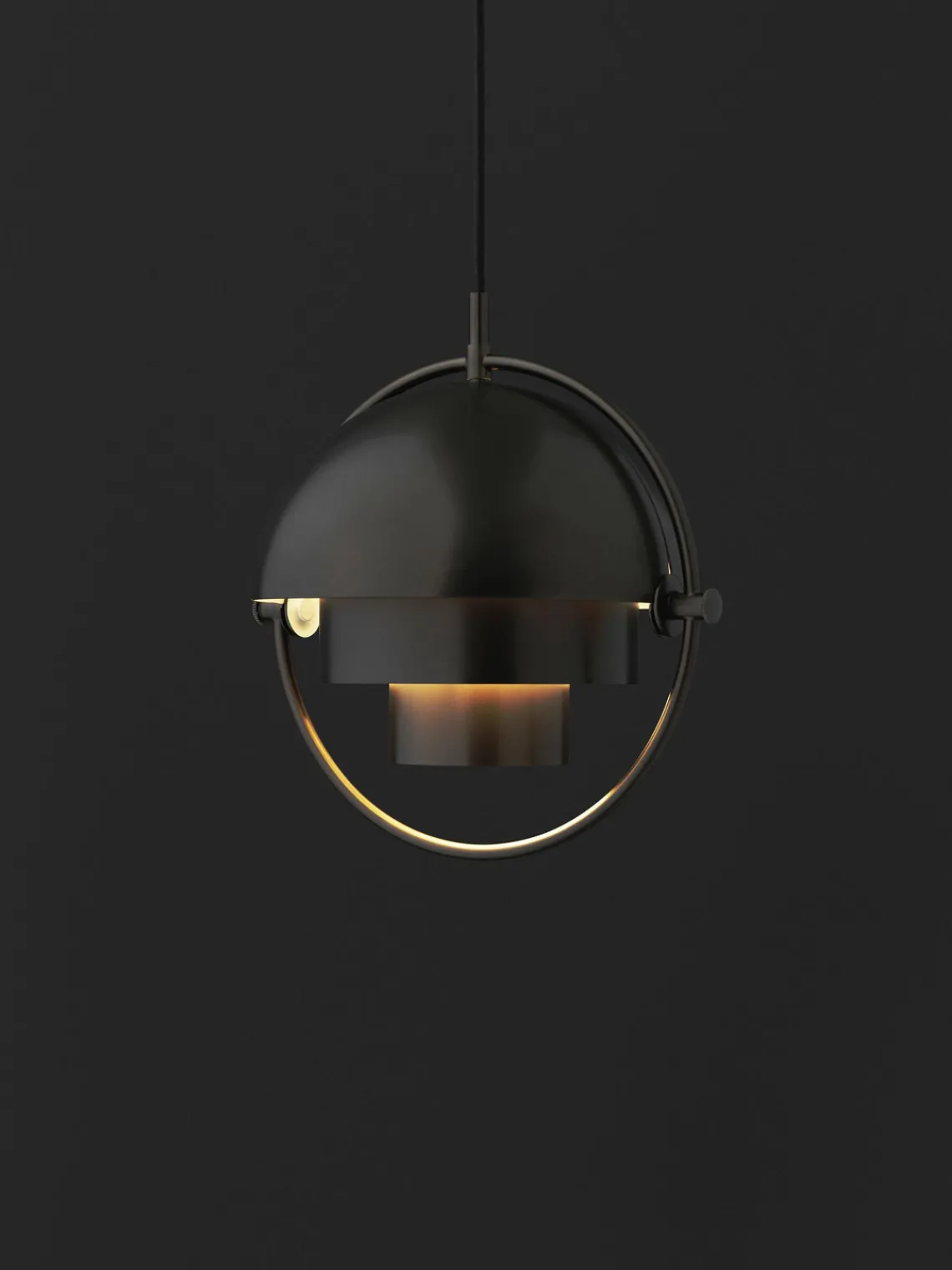 Outlet GUBI Suspension orientable Multi-Lite, tailles variées Noir, mat