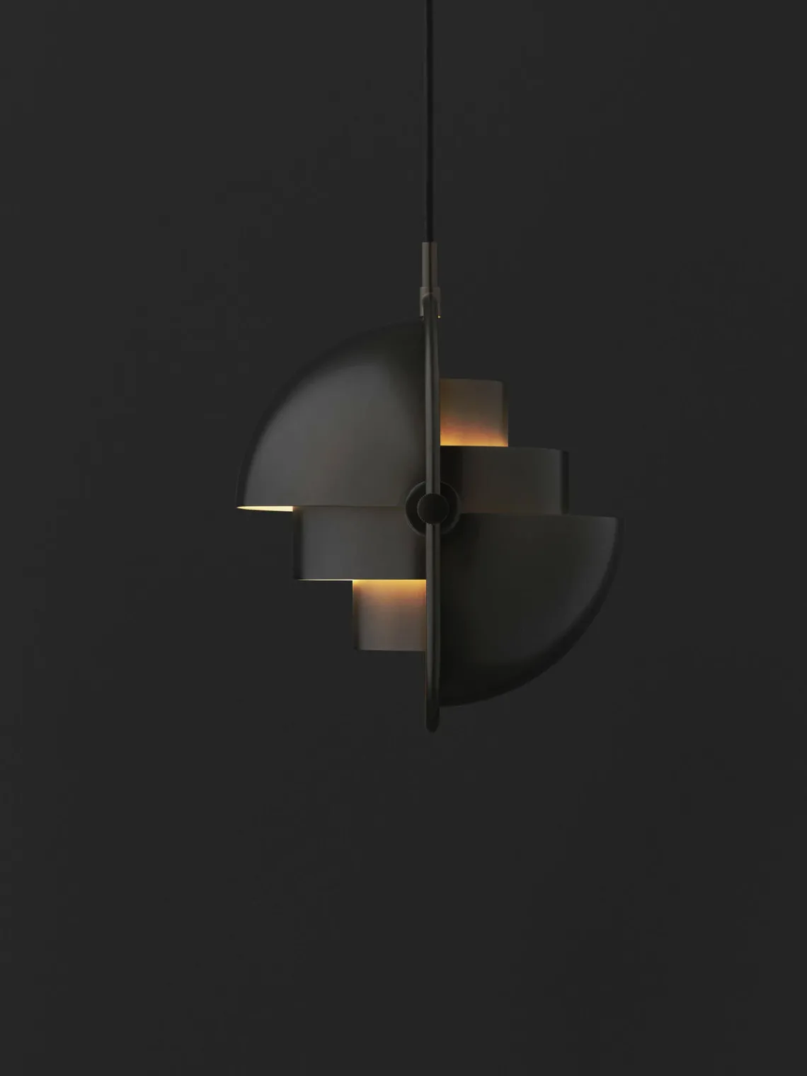 Outlet GUBI Suspension orientable Multi-Lite, tailles variées Noir, mat