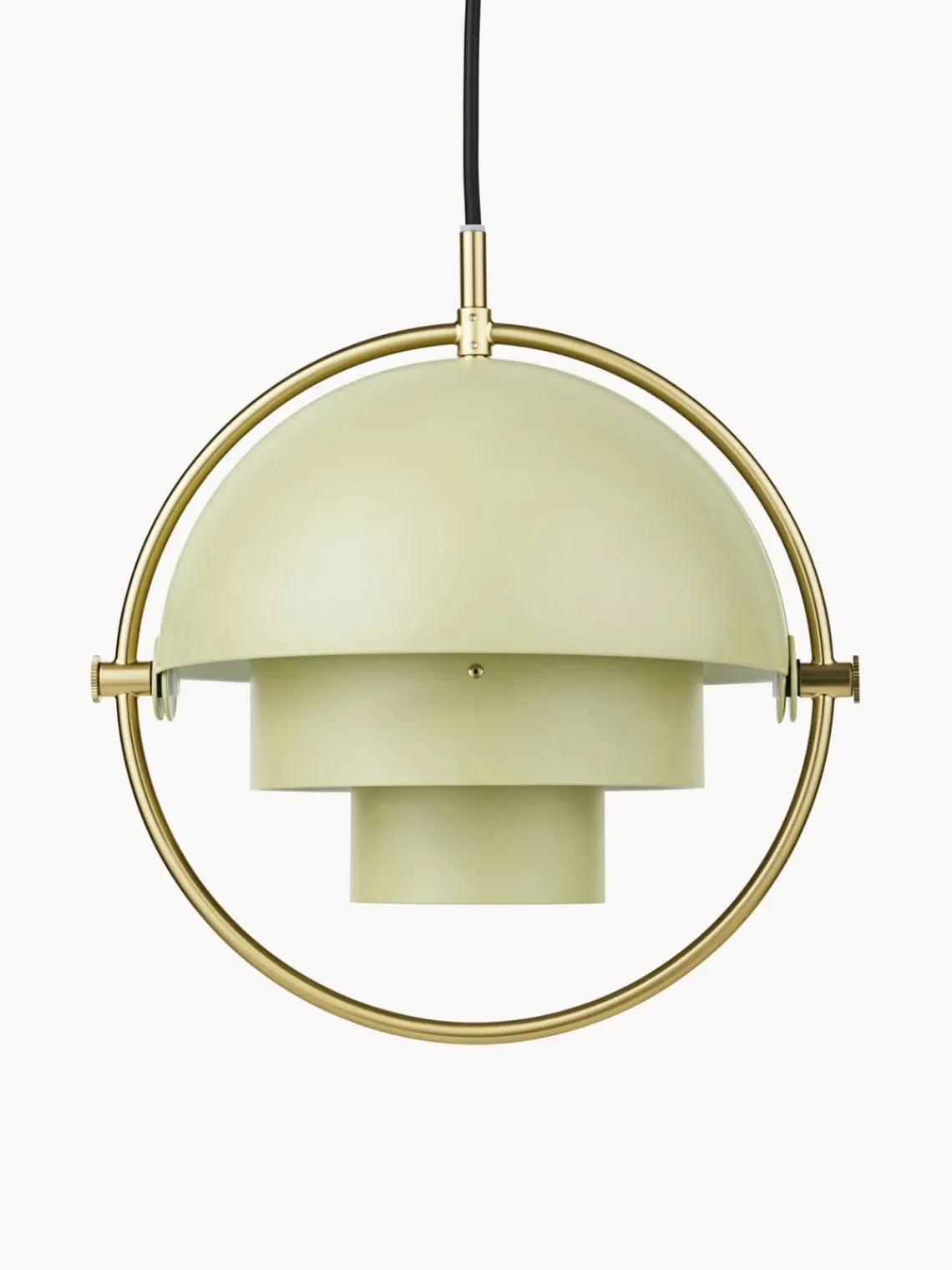 Best GUBI Suspension orientable Multi-Lite Vert clair mat, doré haute brillance