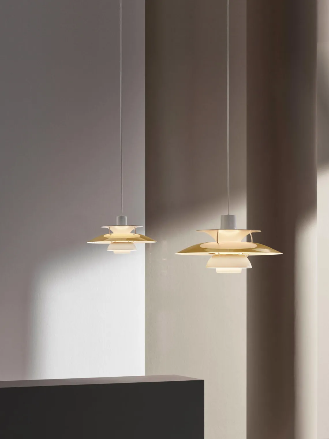 Outlet Louis Poulsen Suspension PH 5 Blanc, doré