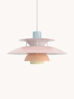 Clearance Louis Poulsen Suspension PH 5 Bleu ciel, rose pâle, pêche, jaune pâle