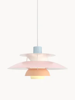 Clearance Louis Poulsen Suspension PH 5 Bleu ciel, rose pâle, pêche, jaune pâle