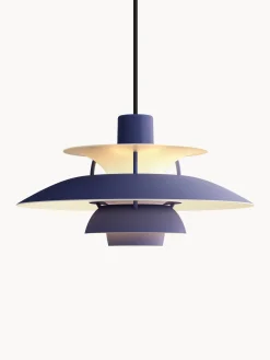 New Louis Poulsen Suspension PH 5 Mini Bleu foncé, blanc