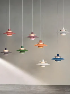 Online Louis Poulsen Suspension PH 5 Mini Tons gris, doré