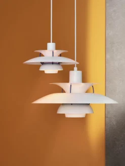 Fashion Louis Poulsen Suspension PH 5 Mini Blanc, bleu roi