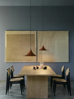 Outlet GUBI Suspension Semi, tailles variées Terracotta, haute brillance