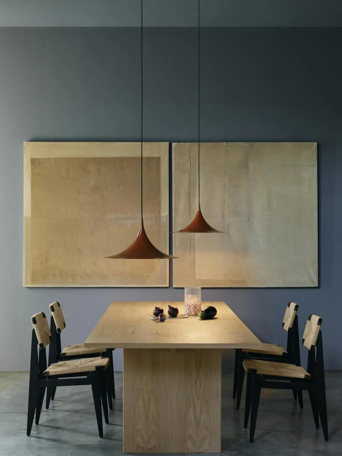 Outlet GUBI Suspension Semi, tailles variées Terracotta, haute brillance