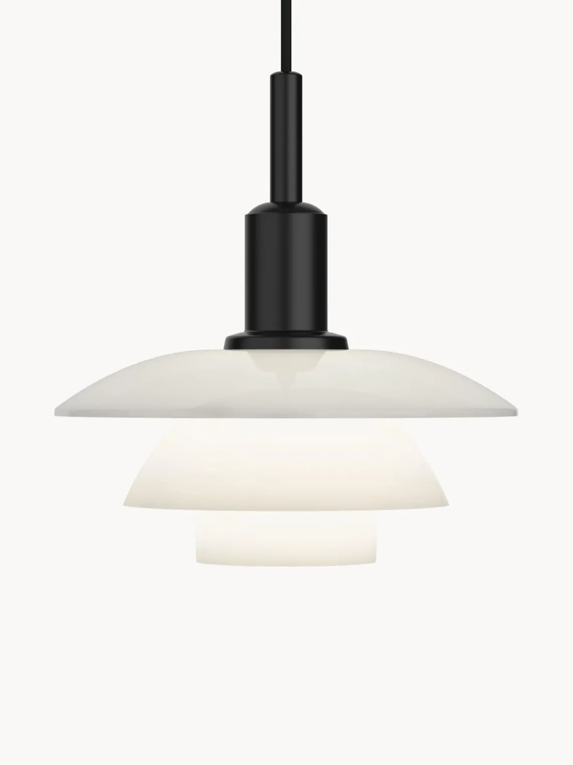 Hot Louis Poulsen Suspension soufflé bouche PH 3/3 Noir, blanc