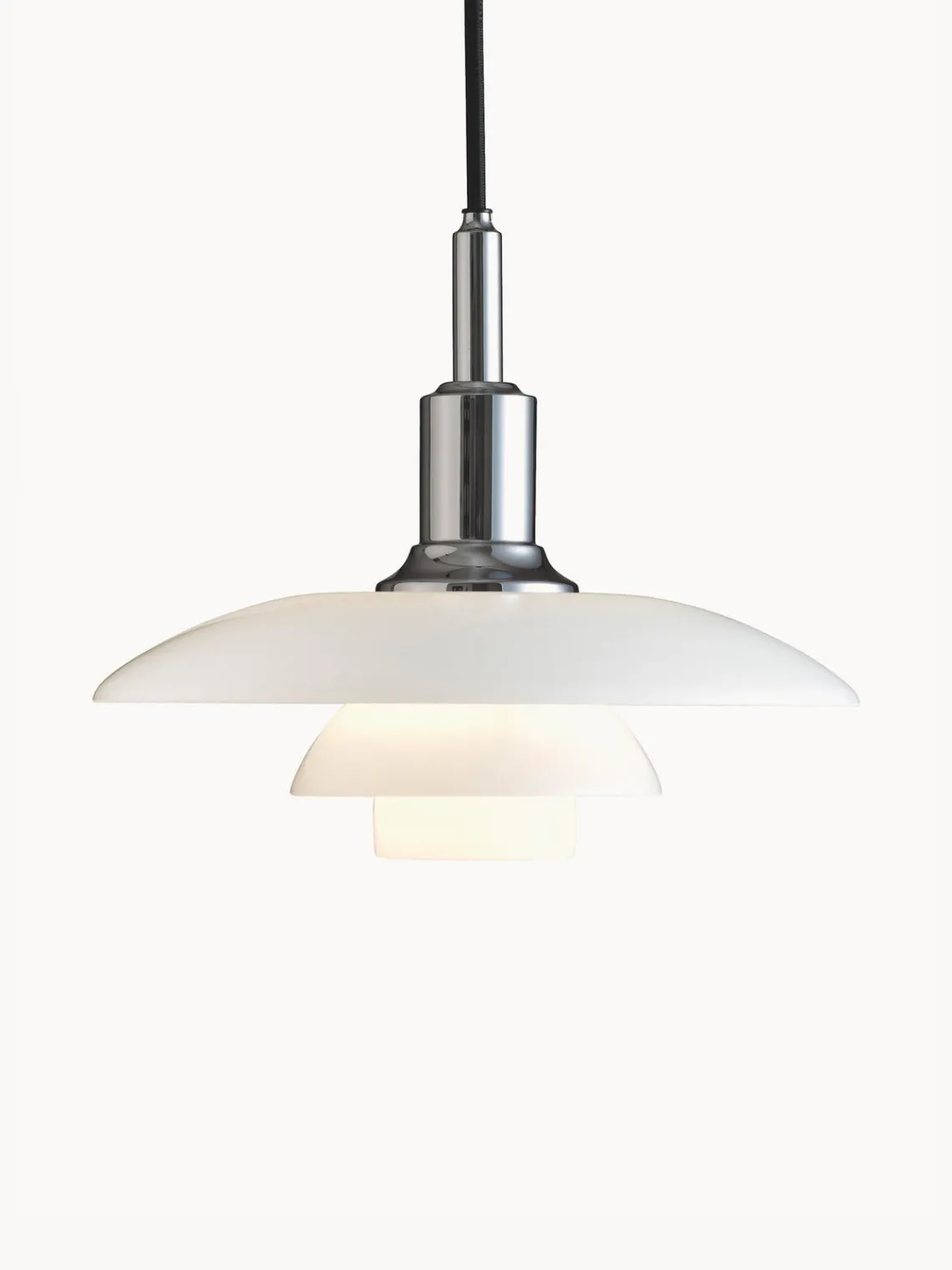 Clearance Louis Poulsen Suspension soufflé bouche PH 3/2 Argenté, blanc