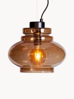 Outlet By Rydens Suspension soufflée bouche Dolores Brun transparent, noir