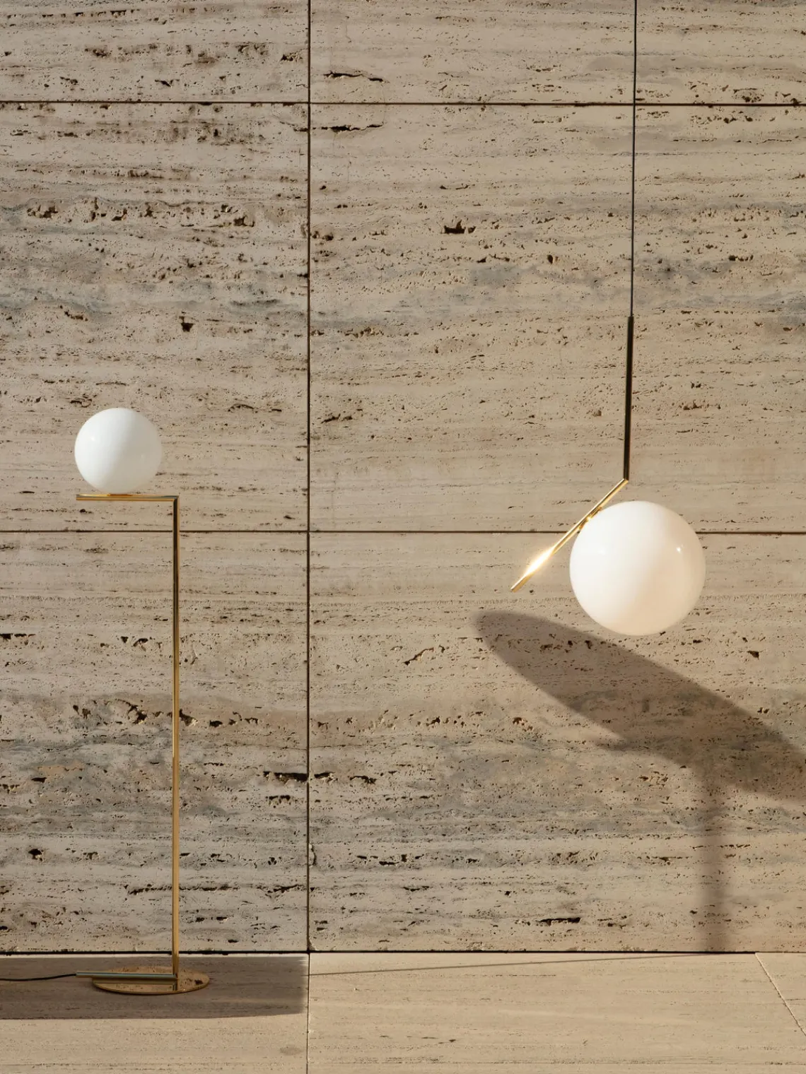 Best Flos Suspension soufflée bouche IC, intensité lumineuse variable