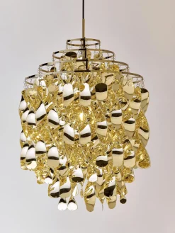 Hot Verpan Suspension Spiral SP01, design Verner Panton Doré