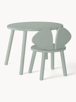 Discount Nofred Table avec chaise pour enfant Mouse, 2 pièces Vert sauge