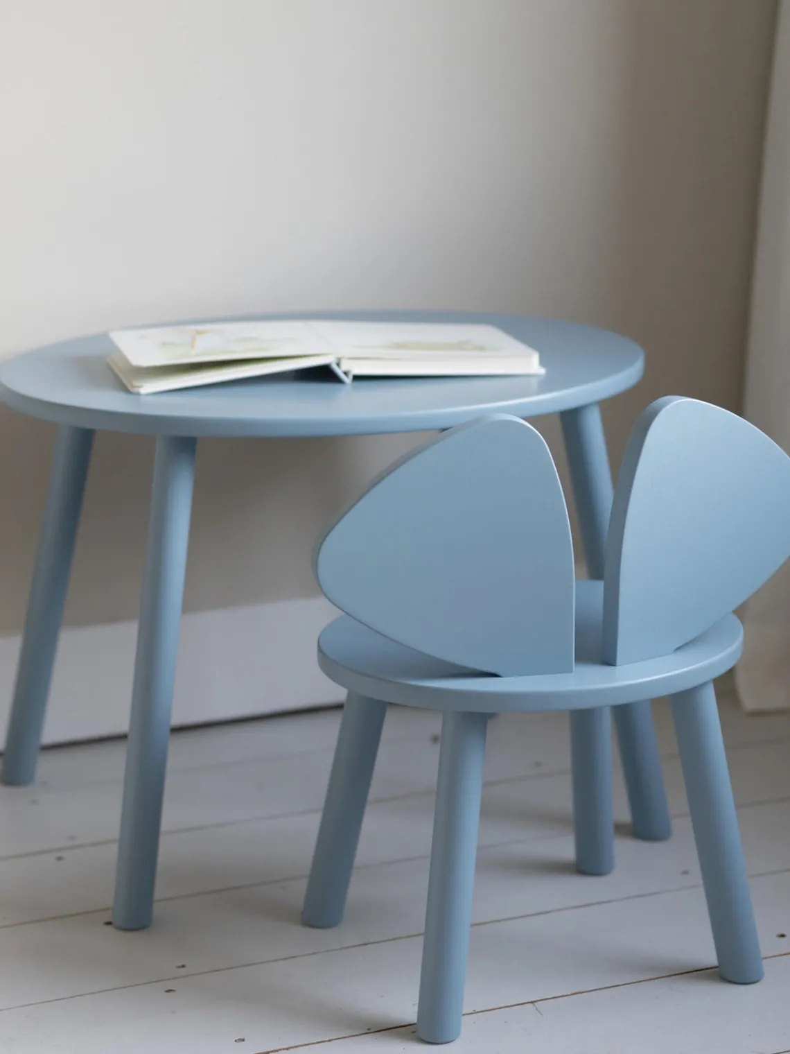 Outlet Nofred Table avec chaise pour enfant Mouse, 2 pièces Bleu ciel