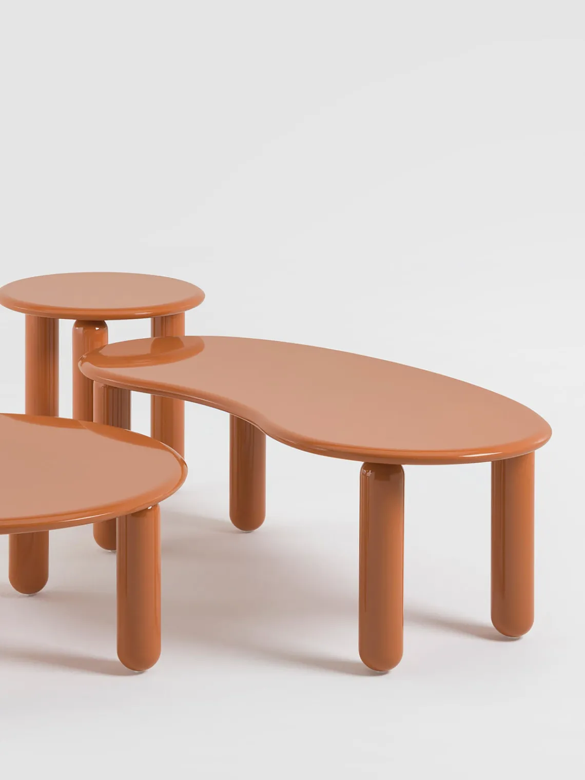 Sale Kartell Table basse de forme organique Undique Mas Nougat