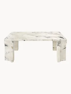 Fashion GUBI Table basse en calcaire Doric, larg. 80 cm Calcaire beige clair, tons gris