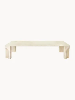 Sale GUBI Table basse en travertin Doric, larg. 140 cm Travertin aux tons beiges