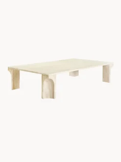 Sale GUBI Table basse en travertin Doric, larg. 140 cm Travertin aux tons beiges