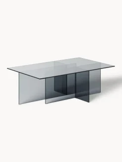 Best Westwing Collection Table basse en verre Anouk Gris, transparent