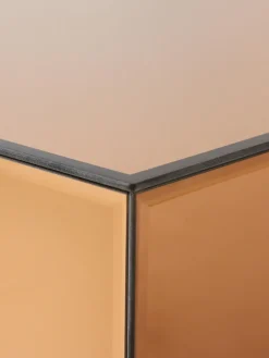 Outlet HKLIVING Table basse faite main en verre Miroir, larg. 80 cm