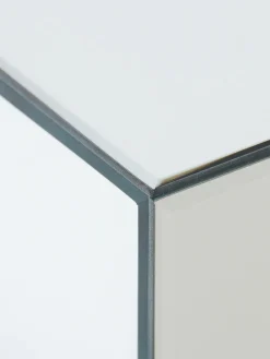 Clearance HKLIVING Table basse Mirror faite main en verre miroir, L 120 cm