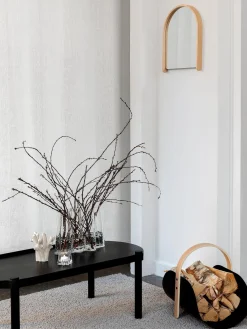 New Cooee Design Table basse ovale en bois de chêne Woody