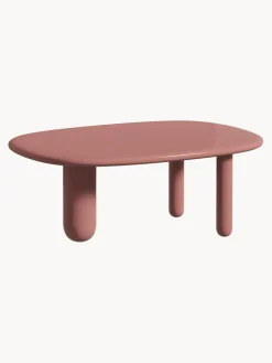 Clearance Driade Table basse ovale Tottori Vieux rose, haute brillance