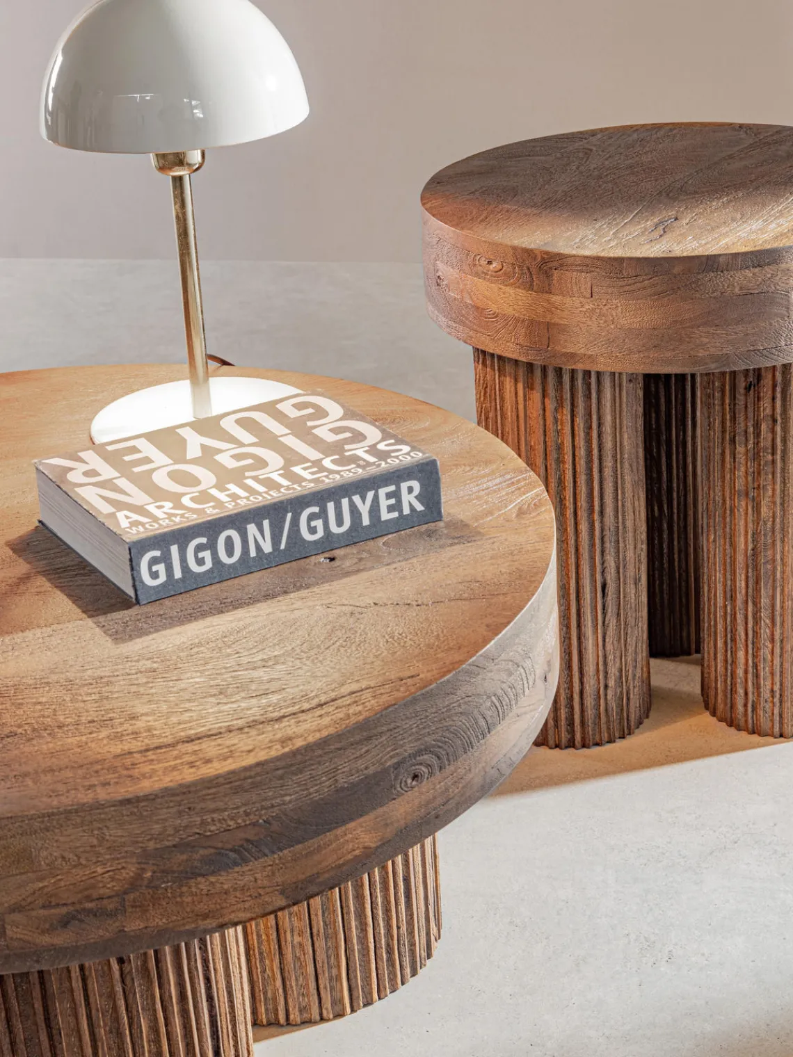 Discount Bizzotto Table basse ronde en manguier Dacca