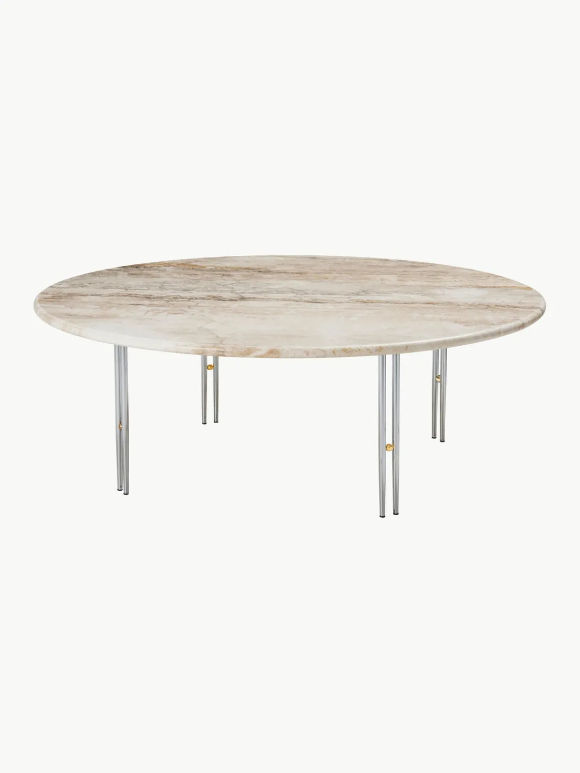 New GUBI Table basse ronde en marbre IOI, Ø 100 cm