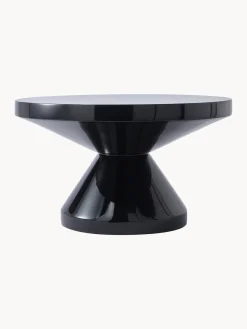 Fashion Pols Potten Table basse ronde Zig Zag Noir