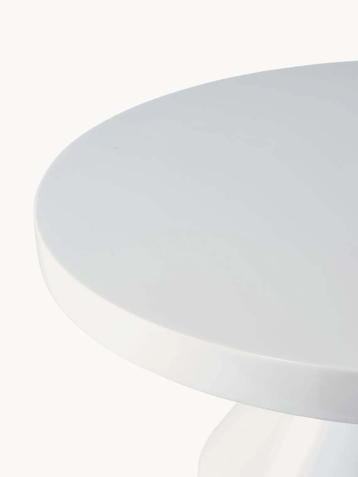 New Pols Potten Table basse ronde Zig Zag Blanc