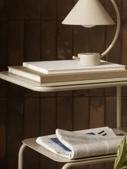 Best ferm LIVING Table d'appoint à deux niveaux Level Beige clair, mat