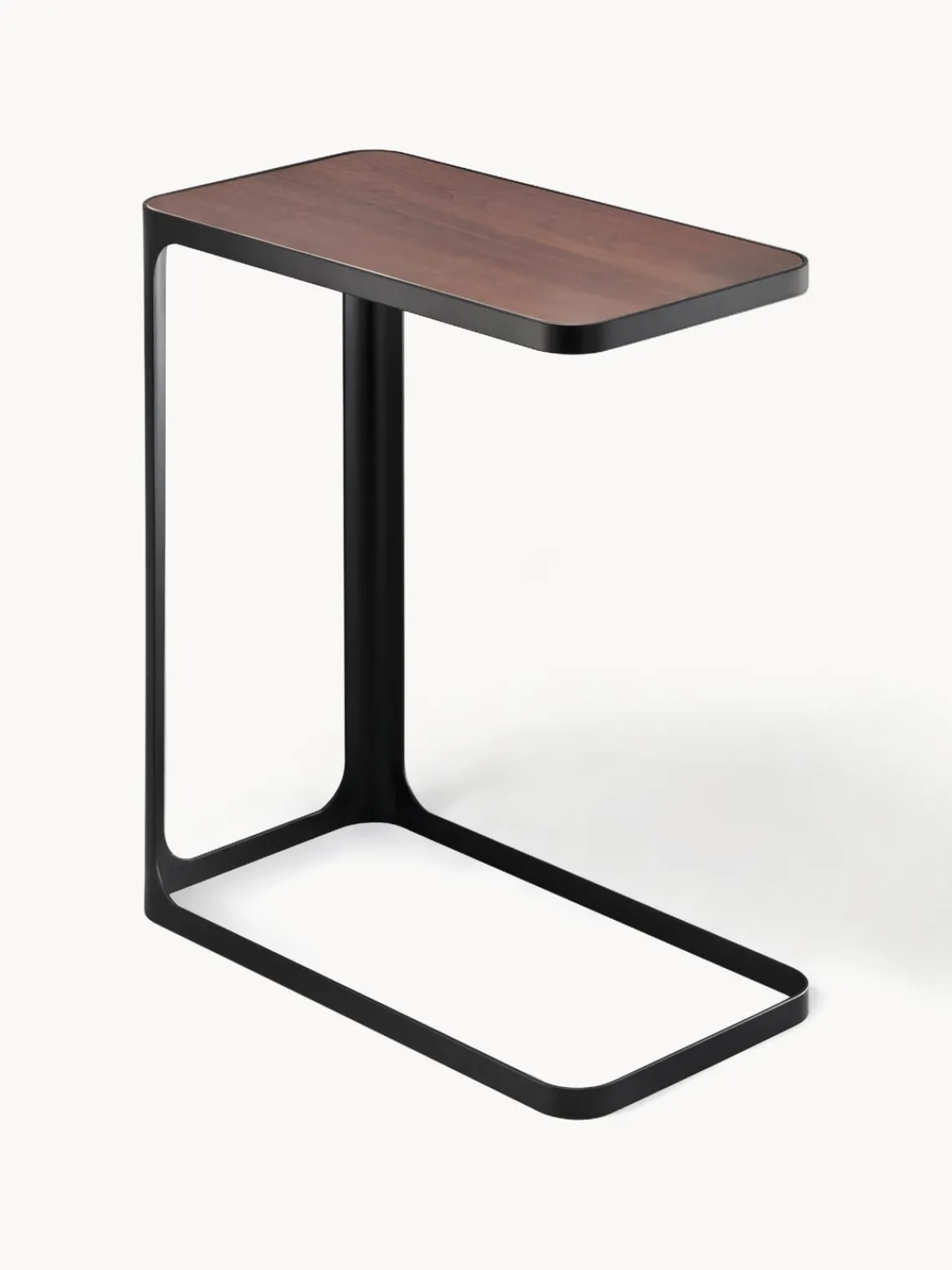 Outlet Yamazaki Table d'appoint avec plateau en bois Frame Noir, bois foncé