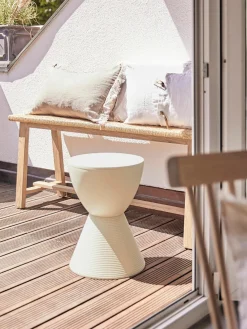 Sale Kartell Table d'appoint design Prince Aha Blanc cassé