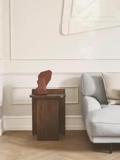 Sale Gejst Table d'appoint en bois de chêne Ismo Bois de chêne foncé laqué