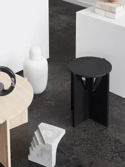 New Kristina Dam Table d'appoint en chêne Future Noir