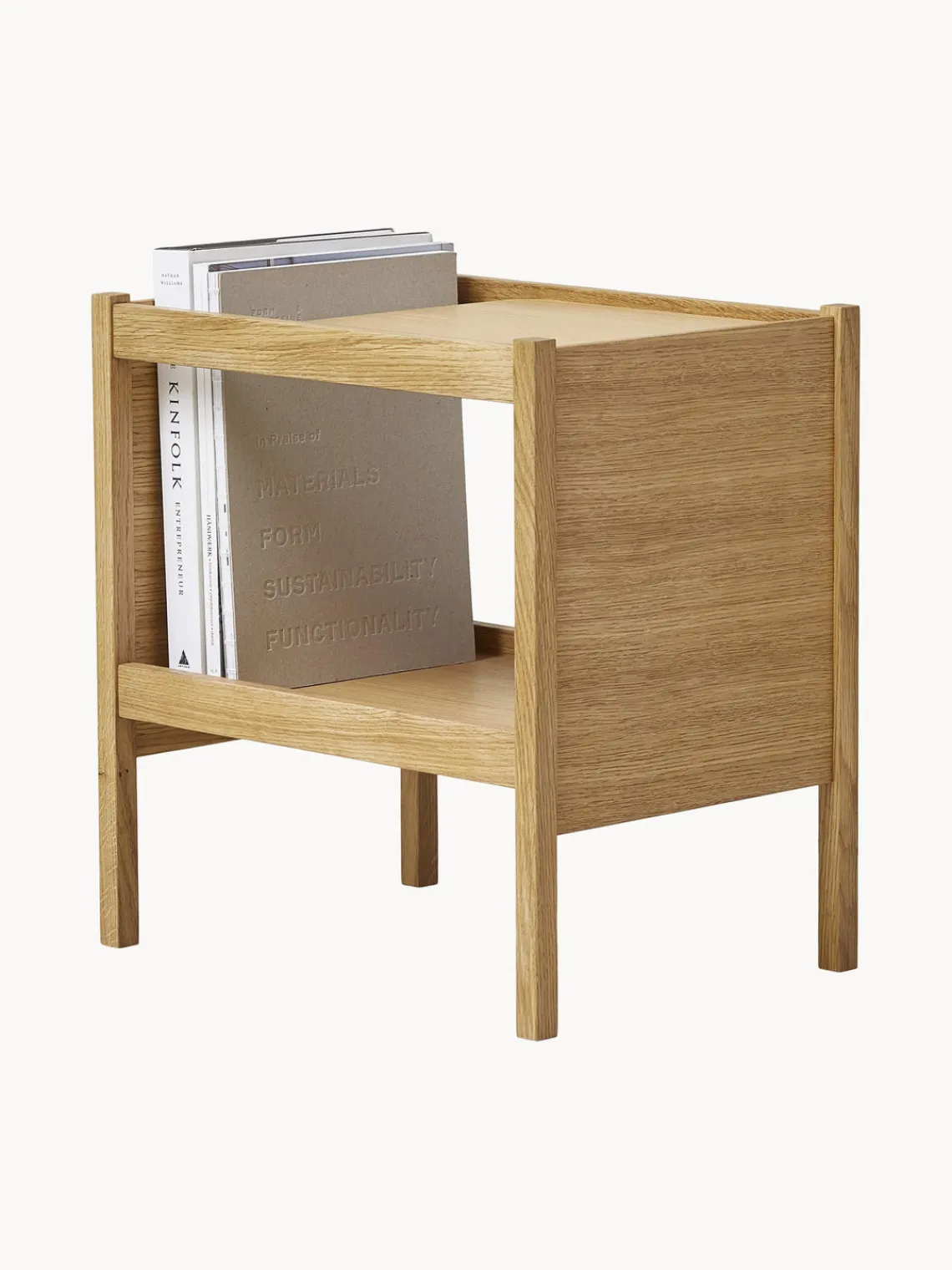 Sale Form & Refine Table d'appoint en chêne Journal