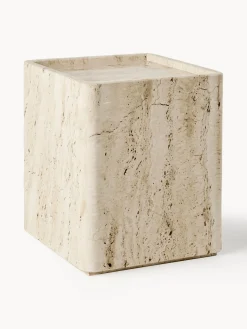 Clearance GUBI Table d'appoint en travertin Pietra Travertin beige clair