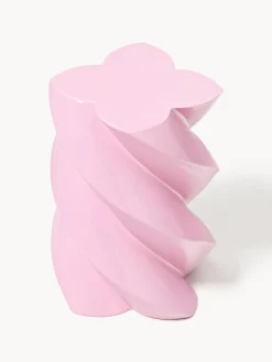 Outlet &k Amsterdam Table d'appoint en verre Marshmallow Rose, haute brillance